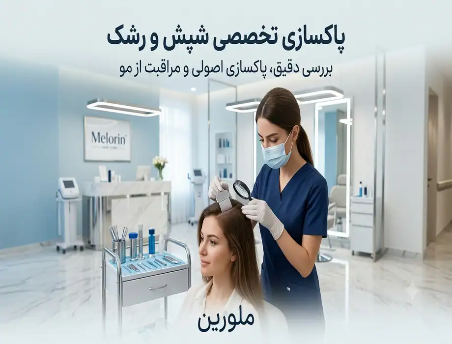 پاکسازی تخصصی شپش و رشک از مو و پوست سر